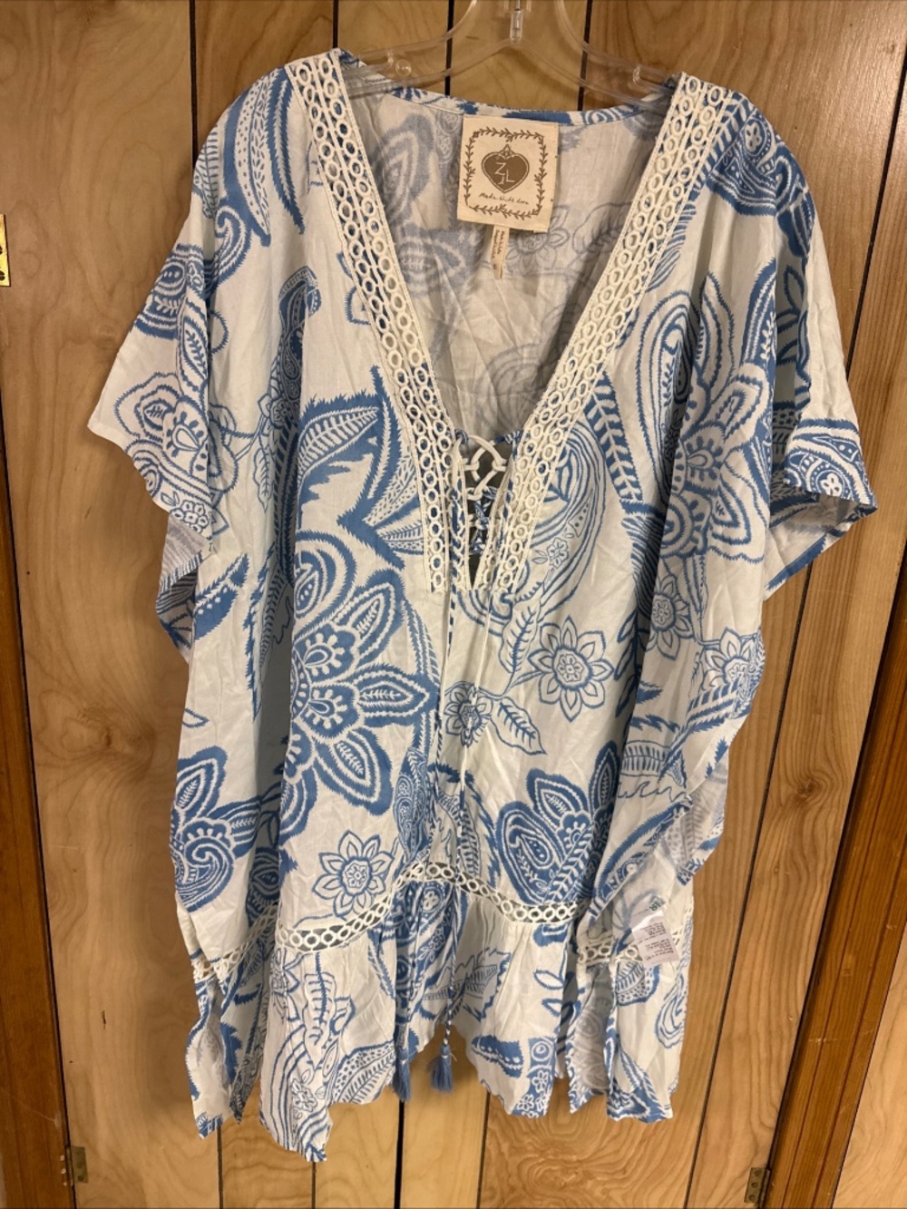 Z & L Boho  Beach Swim Cover Up Size XL